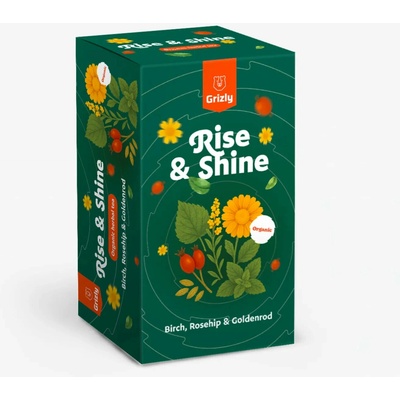 GRIZLY Rise & Shine BIO bylinný čaj 20 ks