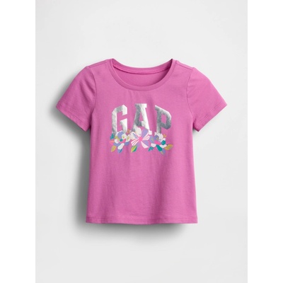 GAP Baby tričko s logem růžová
