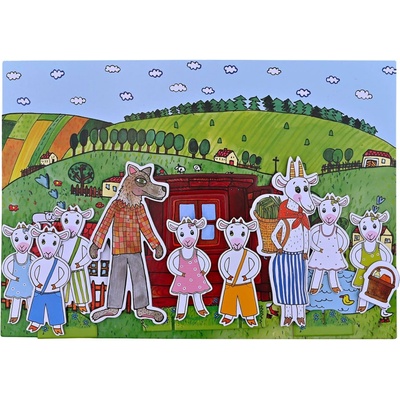 Marionetino Bábky a kulisy k rozprávke O kozliatkach