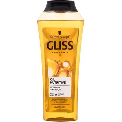 Schwarzkopf Gliss Oil Nutritive Shampoo 400 ml регенериращ шампоан за дълга коса с разцепени краища за жени