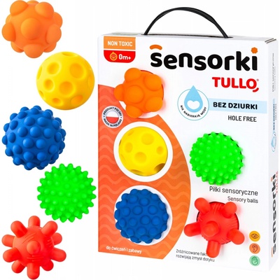 TULLO Senzorické míčky Sensorki 5 ks bez otvoru