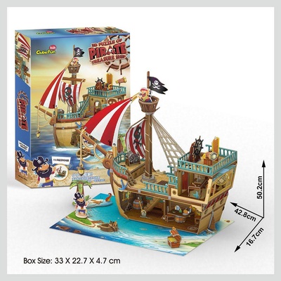 CubicFun Пъзел 3D Кораб Pirate Treasure Ship 157ч (1007878F)