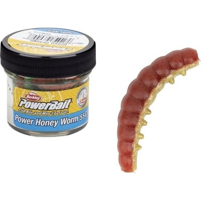 Berkley Powerbait Honey Worm 2,5cm Red Yellow 55ks