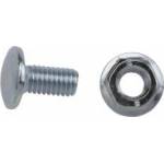 Baks Mushroom screw + barbed collar cap SGK M6X12 651141 /100pcs. /