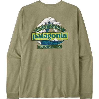 Patagonia Мъжка блуза с дълъг ръкав Patagonia L/S Great Waves Responsibili-Tee Longsleeve - Gumtree Green (216-8007-0113)