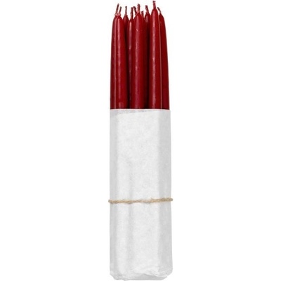 Sada 10 ks máčených svíček průměr 1,2 cm doba hoření 2,5 h Broste SMOOTH - vínová