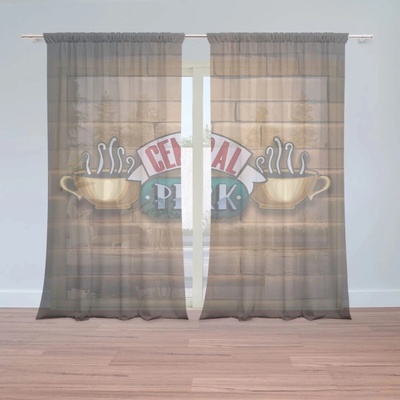 Sablio Záclony Seriál Priatelia CENTRAL PERK Tehly: 2ks 150x250cm