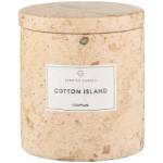 Blomus (Германия) Ароматна свещ BLOMUS FRABLI с аромат Cotton Island - Ø8 х h9 см - цвят травертин (BLOMUS 65449)