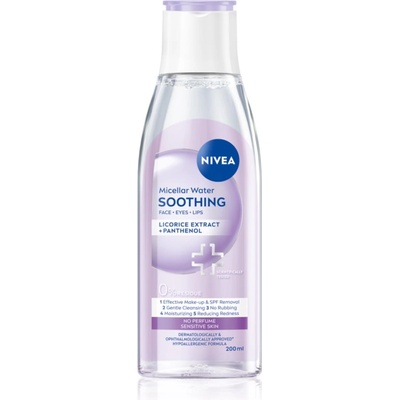 Nivea Micellar Soothing мицеларна почистваща вода за чувствителна кожа на лицето 200ml