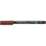 STAEDTLER Безалкохолен маркер, OHP, 1 mm, STAEDTLER "Lumocolor 317 M", кафяв 317-7 (317-7)