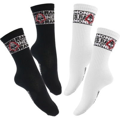 NNM чорапи Ramones - Череп - черно/бяло - URBAN CLASSICS - MC814