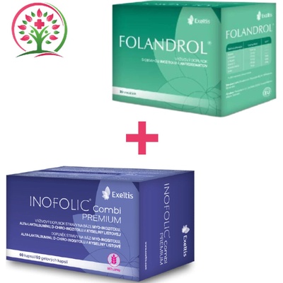 Exeltis partnerský balíček Inofolic Combi Premium 60 kapsúl +Folandrol 30 vr.