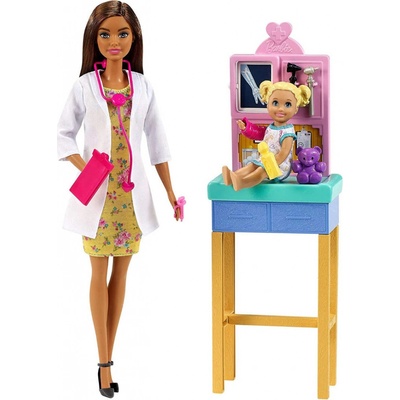 Barbie Povolání dětská doktorka bruneta