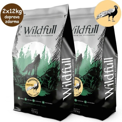 Wildfull Dog Adult Mini Size GF Pheasant & Pumpkin 2 x 12 kg