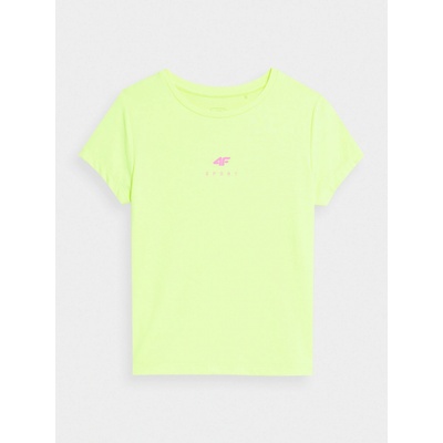 4F dětské tričko 4FJSS23TFTSF157 canary green