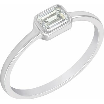 Eppi Zásnubní prsten s emerald diamantem Sade RE44000