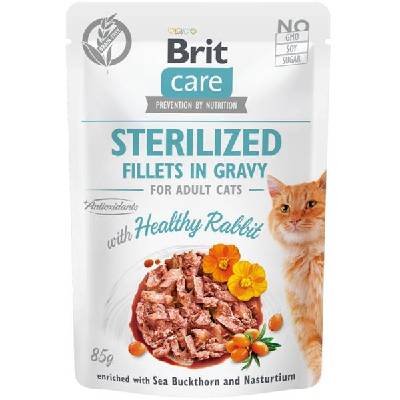 BRIT Care Cat Sterilized Fillets in Gravy with Healthy Rabbit - 85 g