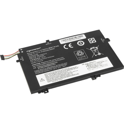 Movano Батерия за Lenovo ThinkPad E485 / E490 / E590, 01AV463, 4100 mAh (BT/LE-E480-2)