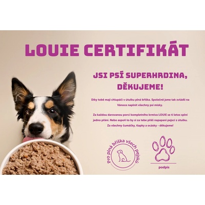 Dárkový certifikát LOUIE – Zboží Dáma