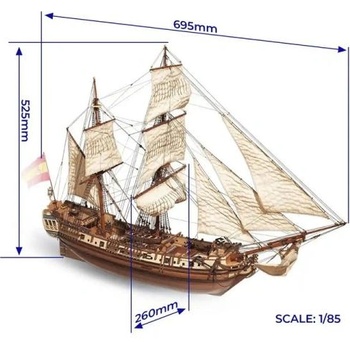 Occre La Candelaria 1: 85 комплект