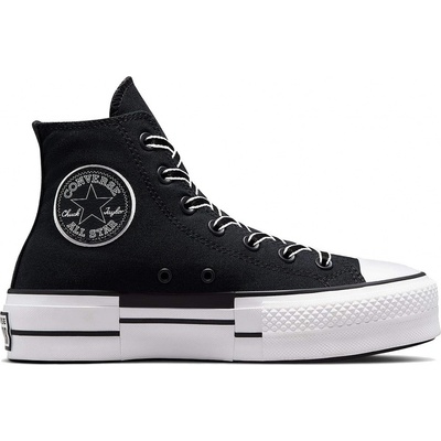 Converse CT All Star Lift Platform Outline Sketch Hi A05071 black/white/black