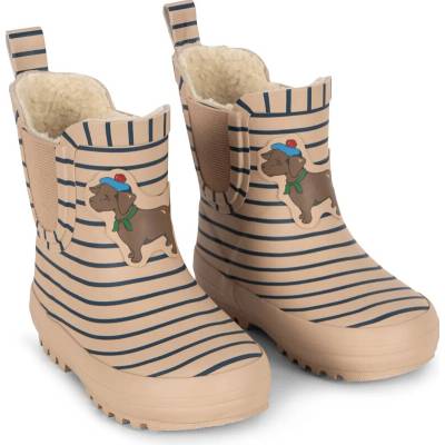 Konges Sløjd gumáky Roi Fleece Stripe La Mer Rain Boot