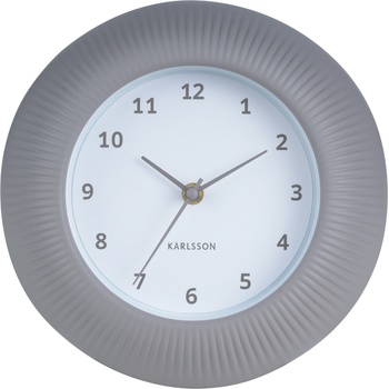Karlsson Tender Rib стенен часовник, сив (KA6048WG)