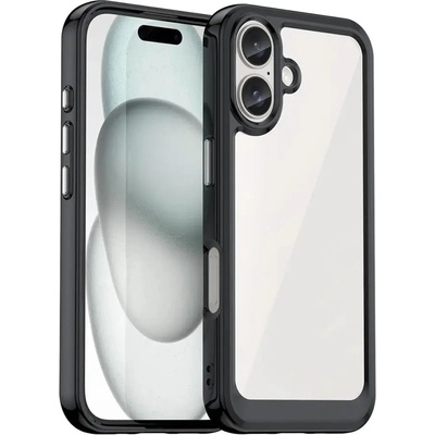 HQWear Кейс Outer Space за iPhone 16 Plus, черен (Outer Space Case iPhone 16 Plus black)