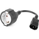 Gembird Power Adapter Cord IEC320 C14 -Schuko, M-F, 15cm