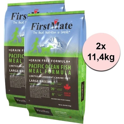 FirstMate Pacific Ocean Fish & Potato Large Breed 2 x 11,4 kg