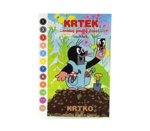 Maluj podle čísel Krtek A5