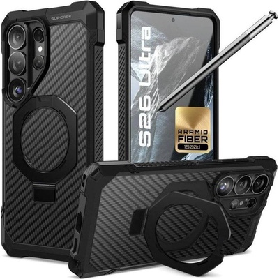 SUPCASE Magsafe Калъф за Samsung S26 Ultra, Supcase UB Grip Mag Aramid Case, Черен (843439160712)