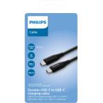 Philips Кабел Philips DLC5206C/00, от USB C(м) към USB C(м), 2m, черен (DLC5206C/00)