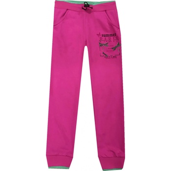 Kugo dívčí tepláky M6100 Tmavě růžová