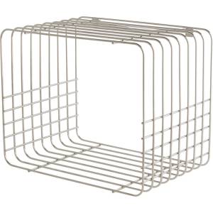 Mette Ditmer Denmark На няколко нива метален стенен рафт в блестящо сребрист цвят 38 cm Wire - Mette Ditmer Denmark (WIRRAS10)