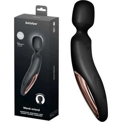 Масажор с мощни вибрации и 50 режима - Wand-erland Black (SATISFY546)