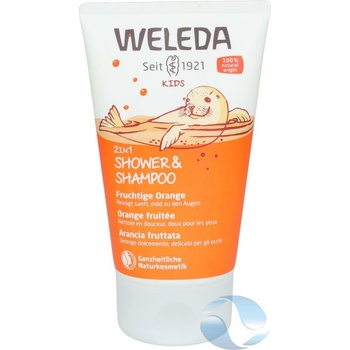 Weleda 2v1 sprchovací krém a šampón pomaranč 150 ml