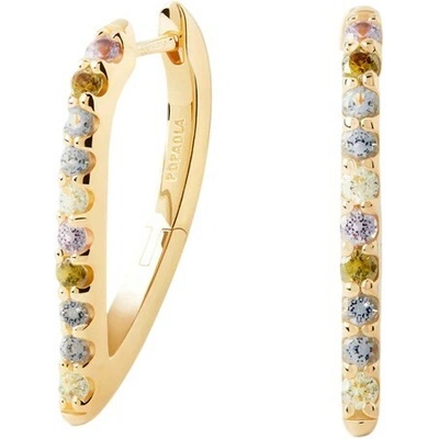 PDPAOLA Pozlátené náušnice Gloss Hoops ARB1-G26-U