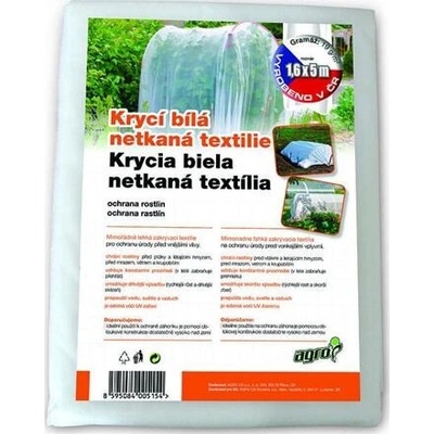 AGRO Krycí netkaná textilie 1,6 x 5 m, bílá AGRO 000266