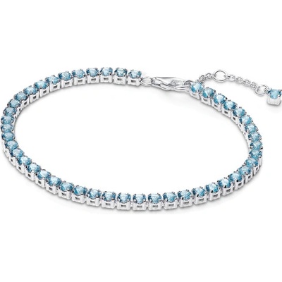 Pandora tenisový Nadčasový světle modrý náramek 591469C03