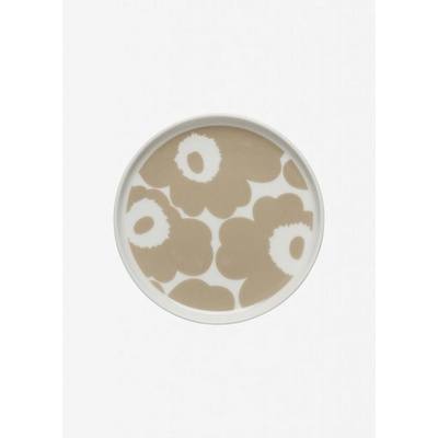Marimekko Dezertní talíř Oiva Unikko béžový 13,5 cm