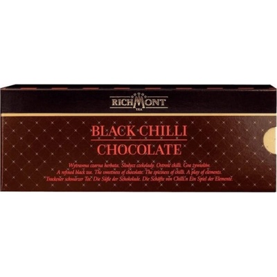 Richmont Tea Black Chilli Chocolate černý čaj s tóny čokolády a pikantního koření 12 x 4 g