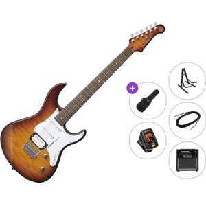 Yamaha Pacifica 212V QM Premium SET Tobacco Brown Sunburst Електрическа китара