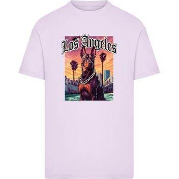 Mister Tee Тениска Los Angeles Dog Tee lilac XXLUB-MT3987-00145 - Тъмносив, размер XS