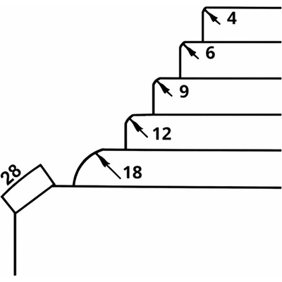 Zaoblovací nůž pro CCR - R 4 mm (C-CCR-R4)