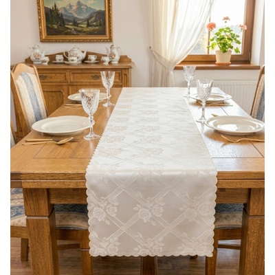 Forbyt Ubrus s nešpínivou úpravou Protiskluzový Růže 35x85 cm