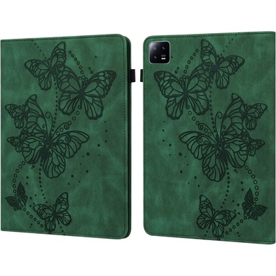 Vsetkonamobil 60091 ART BUTTERFLIES Zaklápacie puzdro Xiaomi Pad 6 / Pad 6 Pro zelené