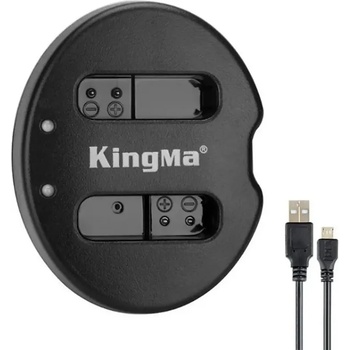 KingMa Зарядно за батерия NB-12L USB Dual за Canon PowerShot G1 X Mark II, N100, VIXIA Mini X