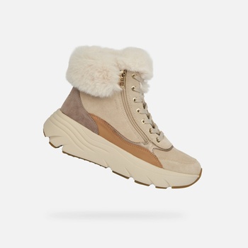 Geox Бежови дамски боти Geox Diamanta Geox | Bezhov | ЖЕНИ | 37