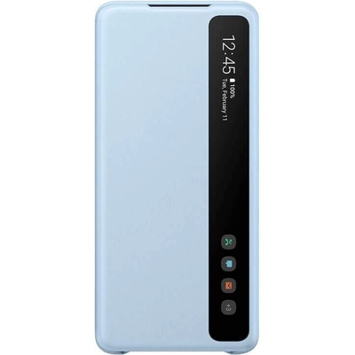 Samsung Clear View Cover EF-ZG985CL - оригинален кейс, през който виждате информация от дисплея за Samsung Galaxy S20 Plus (син)